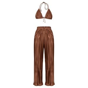 Jade Pants Set (Brown)